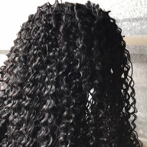 Black soft wavy curly 16 inch wig-20inch